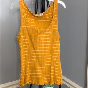 Yellow striped tank